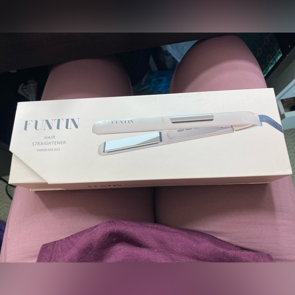 Titanium Rose Gold hair straightener